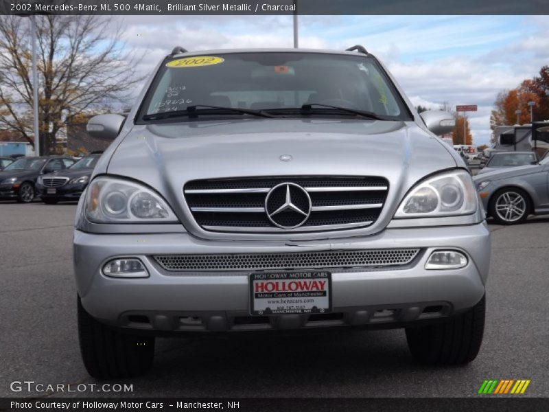 Brilliant Silver Metallic / Charcoal 2002 Mercedes-Benz ML 500 4Matic