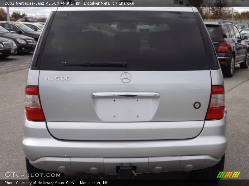 Brilliant Silver Metallic / Charcoal 2002 Mercedes-Benz ML 500 4Matic