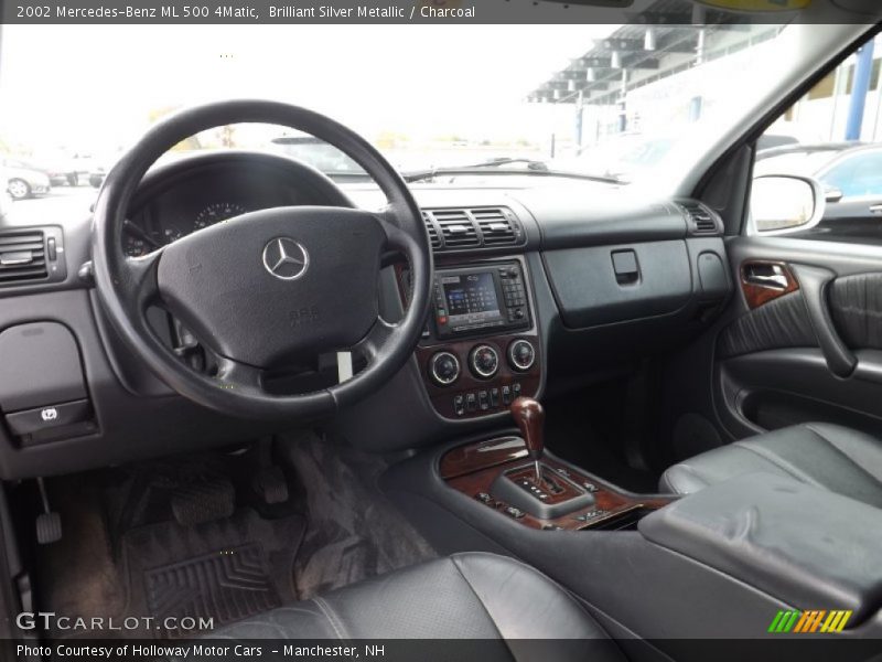 Brilliant Silver Metallic / Charcoal 2002 Mercedes-Benz ML 500 4Matic