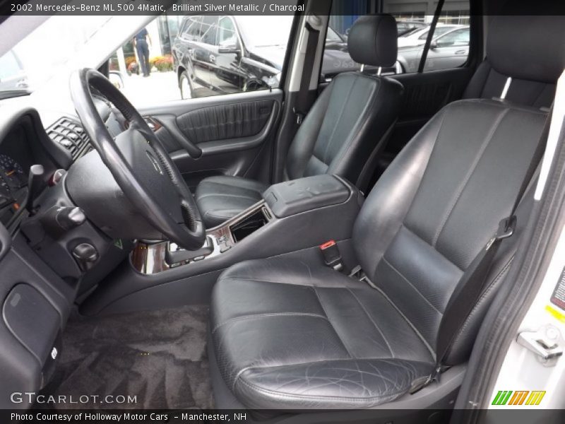 Brilliant Silver Metallic / Charcoal 2002 Mercedes-Benz ML 500 4Matic
