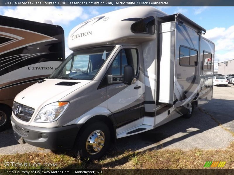 Arctic White / Black Leatherette 2013 Mercedes-Benz Sprinter 3500 Passenger Conversion Van