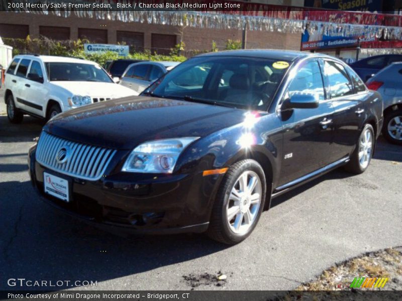 Black / Charcoal Black/Medium Light Stone 2008 Mercury Sable Premier Sedan