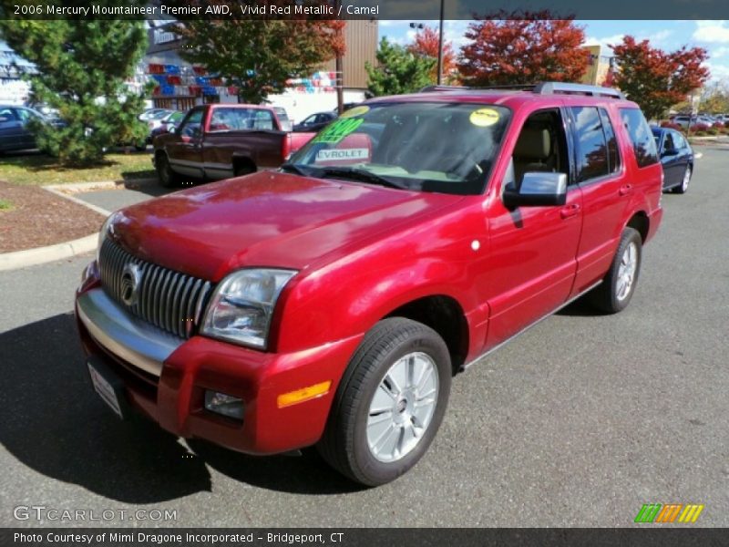 Vivid Red Metallic / Camel 2006 Mercury Mountaineer Premier AWD