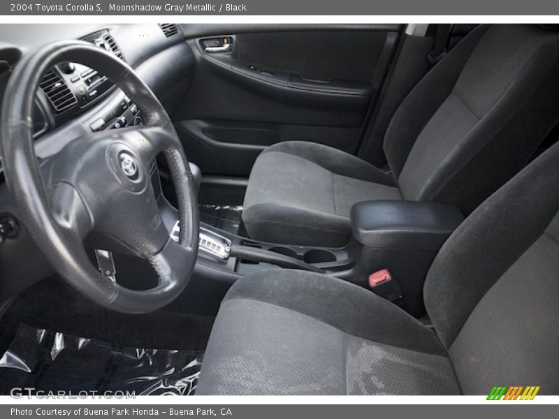 Moonshadow Gray Metallic / Black 2004 Toyota Corolla S