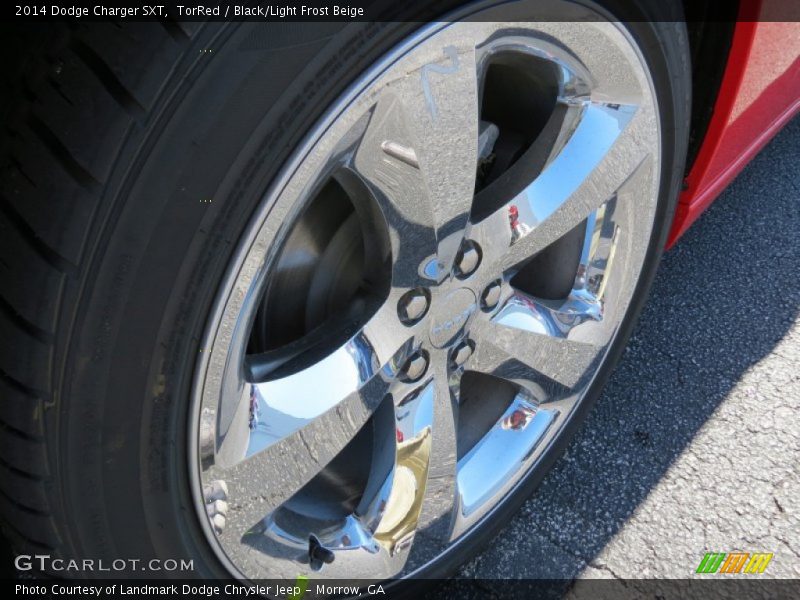 TorRed / Black/Light Frost Beige 2014 Dodge Charger SXT