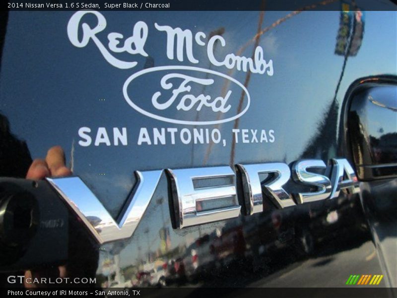 Super Black / Charcoal 2014 Nissan Versa 1.6 S Sedan