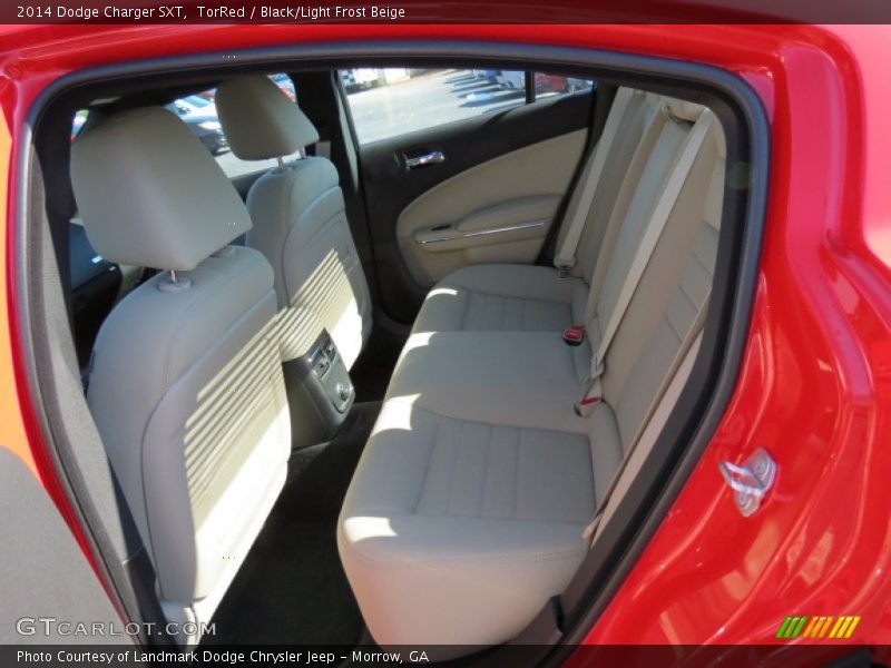 TorRed / Black/Light Frost Beige 2014 Dodge Charger SXT
