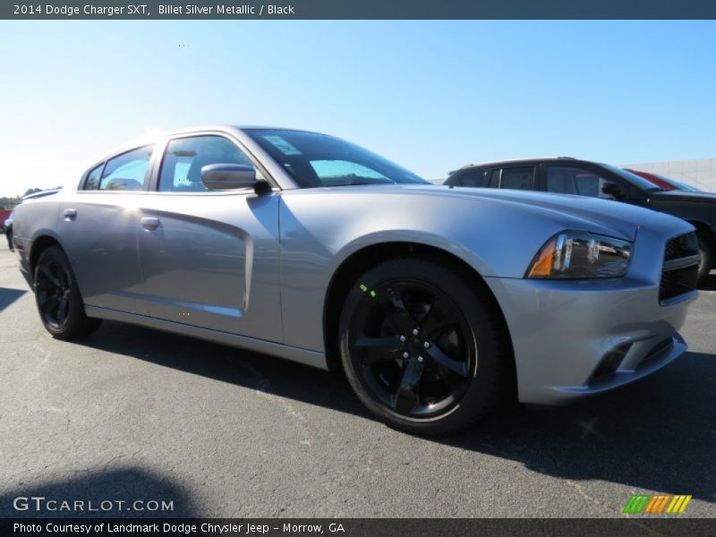 Billet Silver Metallic / Black 2014 Dodge Charger SXT