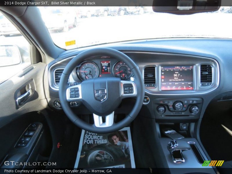 Billet Silver Metallic / Black 2014 Dodge Charger SXT