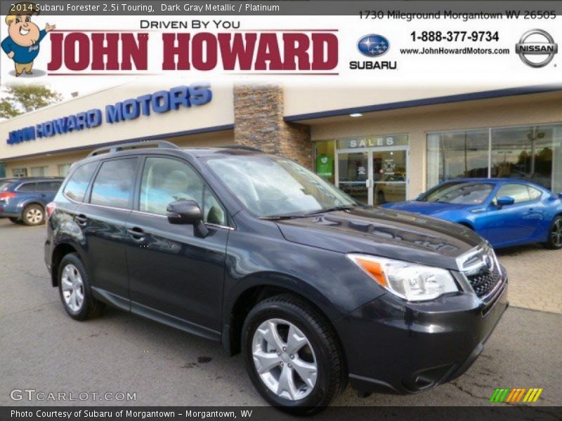 Dark Gray Metallic / Platinum 2014 Subaru Forester 2.5i Touring