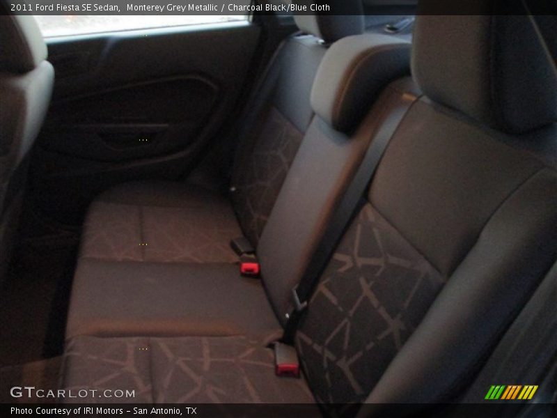 Monterey Grey Metallic / Charcoal Black/Blue Cloth 2011 Ford Fiesta SE Sedan