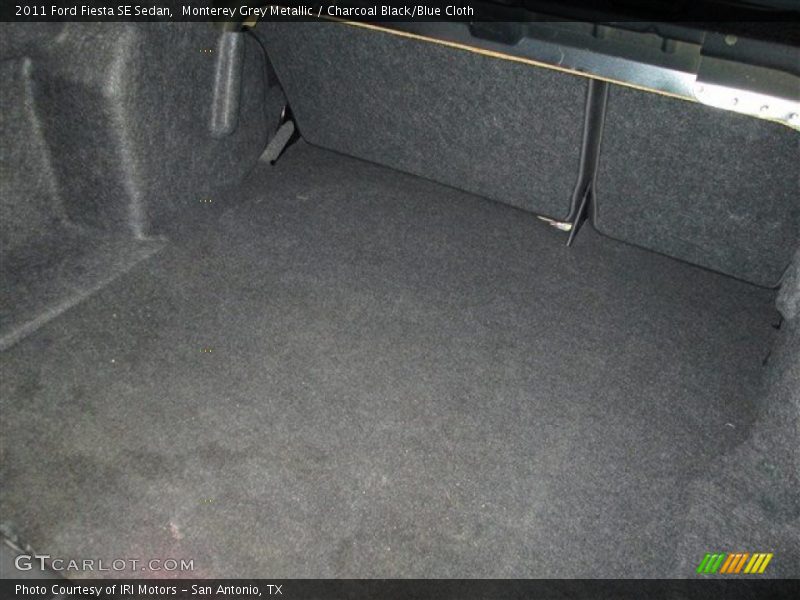 Monterey Grey Metallic / Charcoal Black/Blue Cloth 2011 Ford Fiesta SE Sedan
