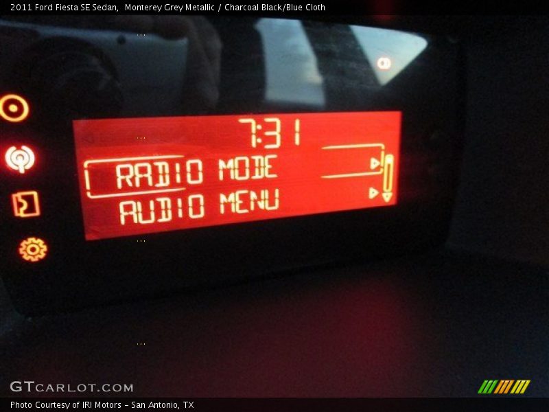 Monterey Grey Metallic / Charcoal Black/Blue Cloth 2011 Ford Fiesta SE Sedan