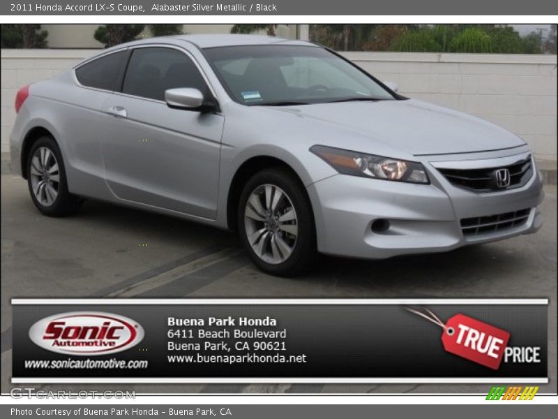 Alabaster Silver Metallic / Black 2011 Honda Accord LX-S Coupe