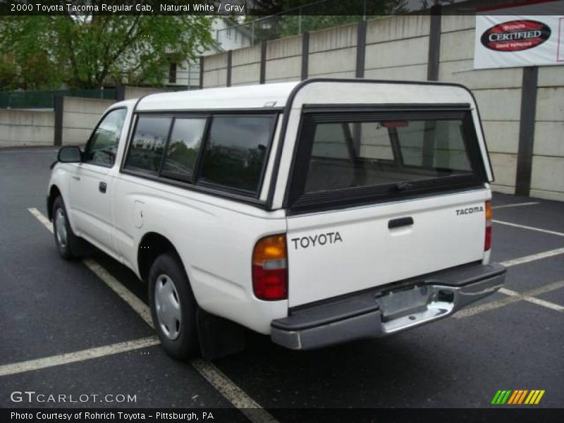 Natural White / Gray 2000 Toyota Tacoma Regular Cab