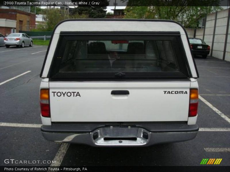 Natural White / Gray 2000 Toyota Tacoma Regular Cab