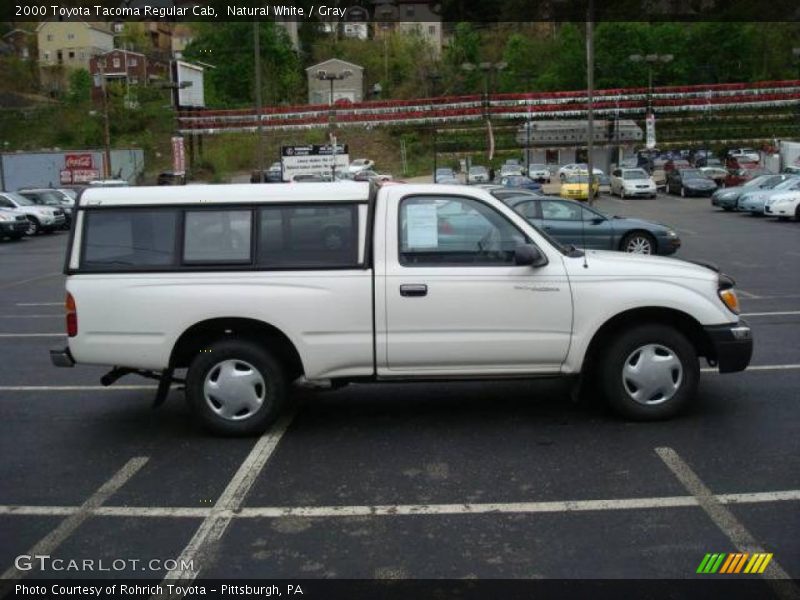 Natural White / Gray 2000 Toyota Tacoma Regular Cab