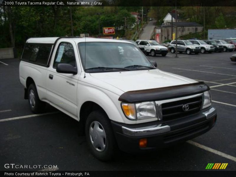 Natural White / Gray 2000 Toyota Tacoma Regular Cab