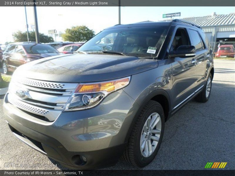 Sterling Gray / Medium Light Stone 2014 Ford Explorer XLT