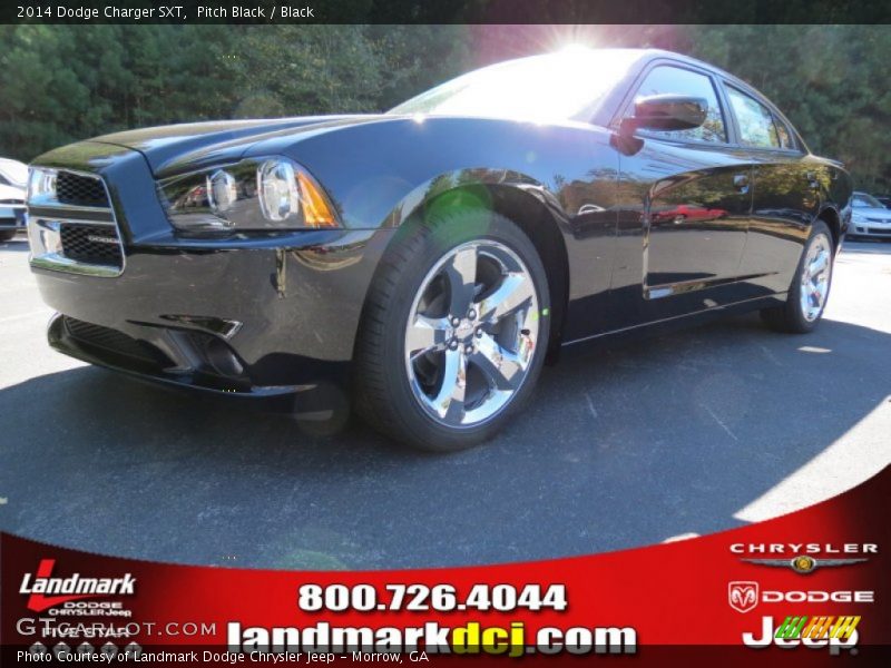 Pitch Black / Black 2014 Dodge Charger SXT