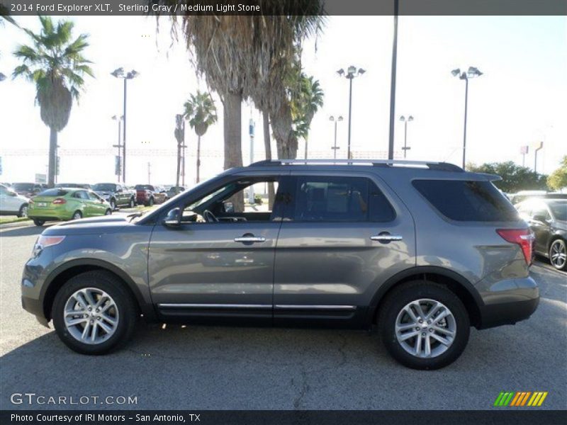 Sterling Gray / Medium Light Stone 2014 Ford Explorer XLT