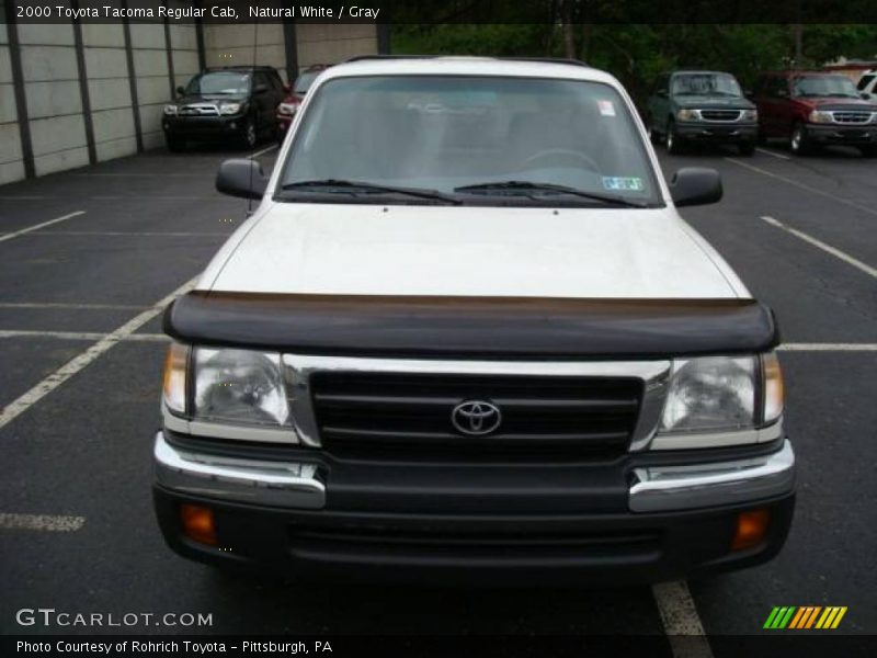 Natural White / Gray 2000 Toyota Tacoma Regular Cab