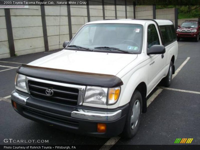 Natural White / Gray 2000 Toyota Tacoma Regular Cab