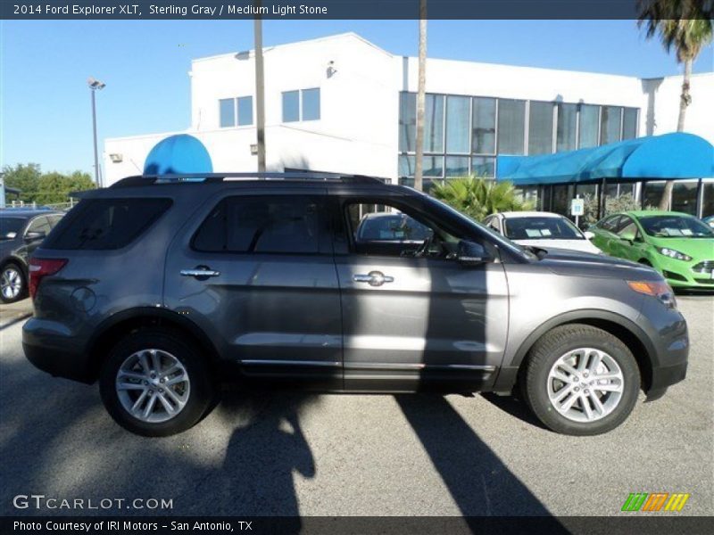 Sterling Gray / Medium Light Stone 2014 Ford Explorer XLT
