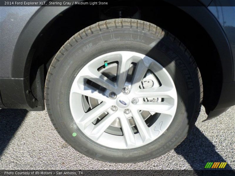 Sterling Gray / Medium Light Stone 2014 Ford Explorer XLT