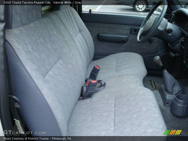 Natural White / Gray 2000 Toyota Tacoma Regular Cab