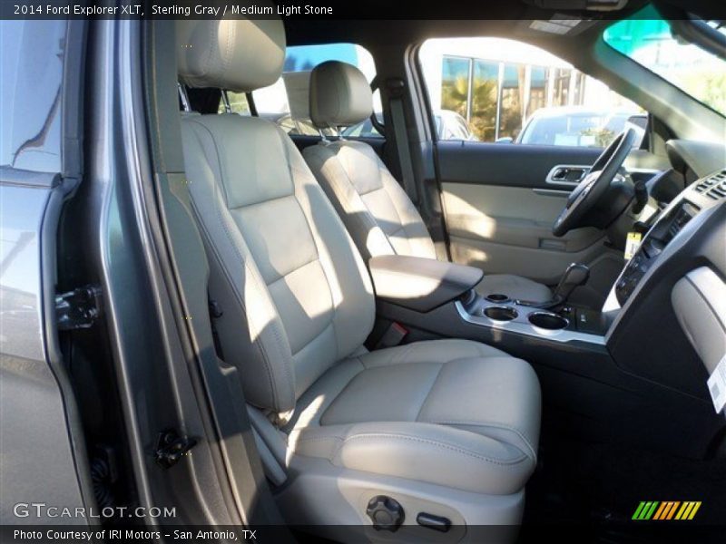 Sterling Gray / Medium Light Stone 2014 Ford Explorer XLT