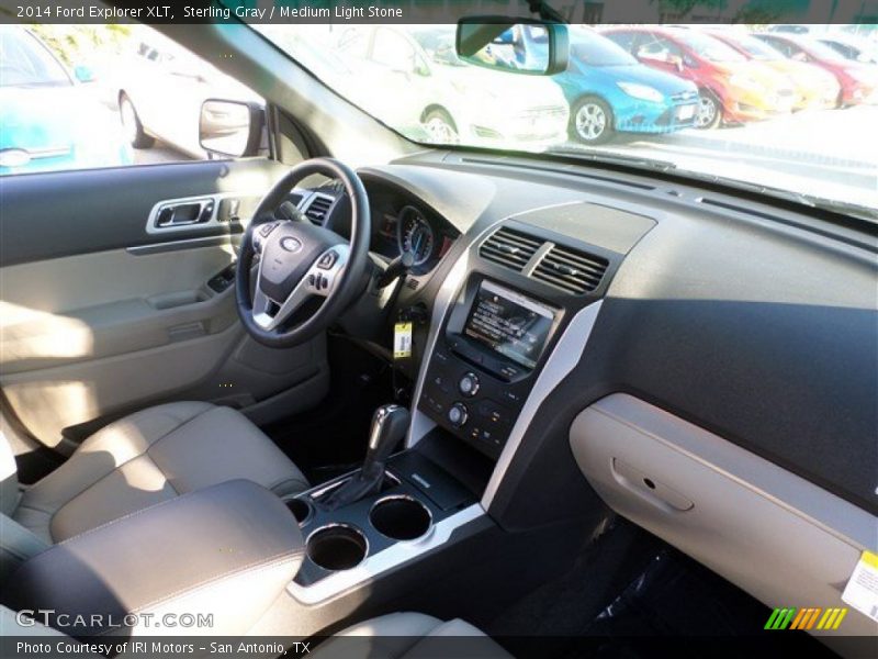 Sterling Gray / Medium Light Stone 2014 Ford Explorer XLT