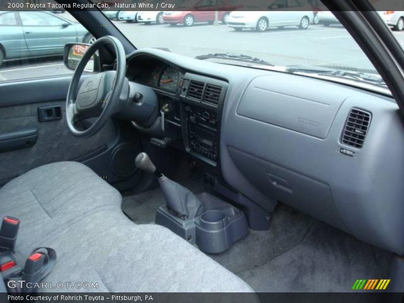 Natural White / Gray 2000 Toyota Tacoma Regular Cab