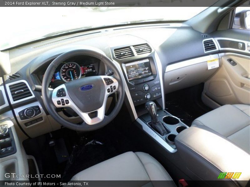Sterling Gray / Medium Light Stone 2014 Ford Explorer XLT