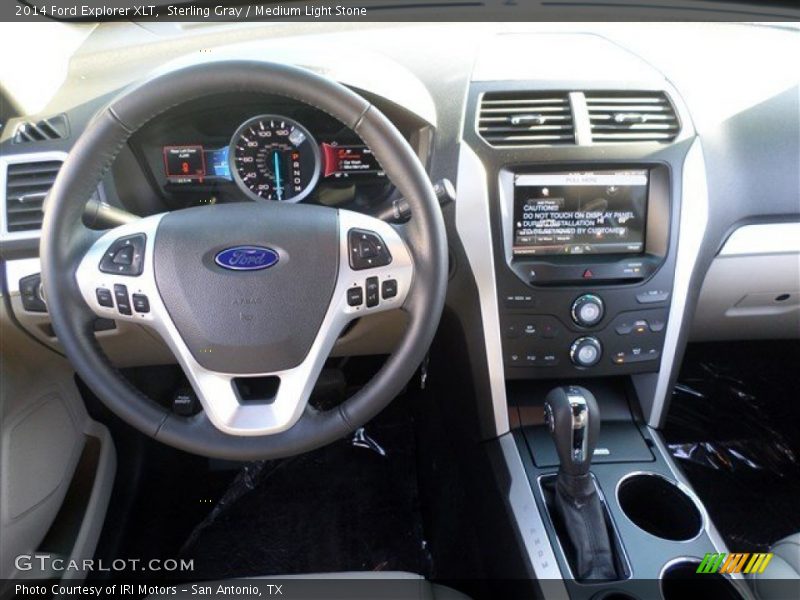 Sterling Gray / Medium Light Stone 2014 Ford Explorer XLT