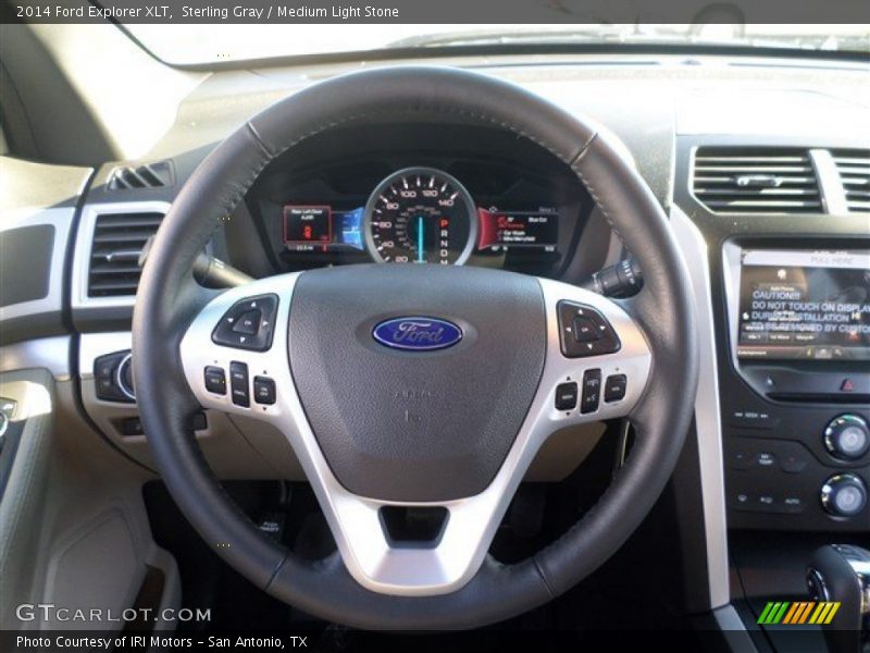 Sterling Gray / Medium Light Stone 2014 Ford Explorer XLT