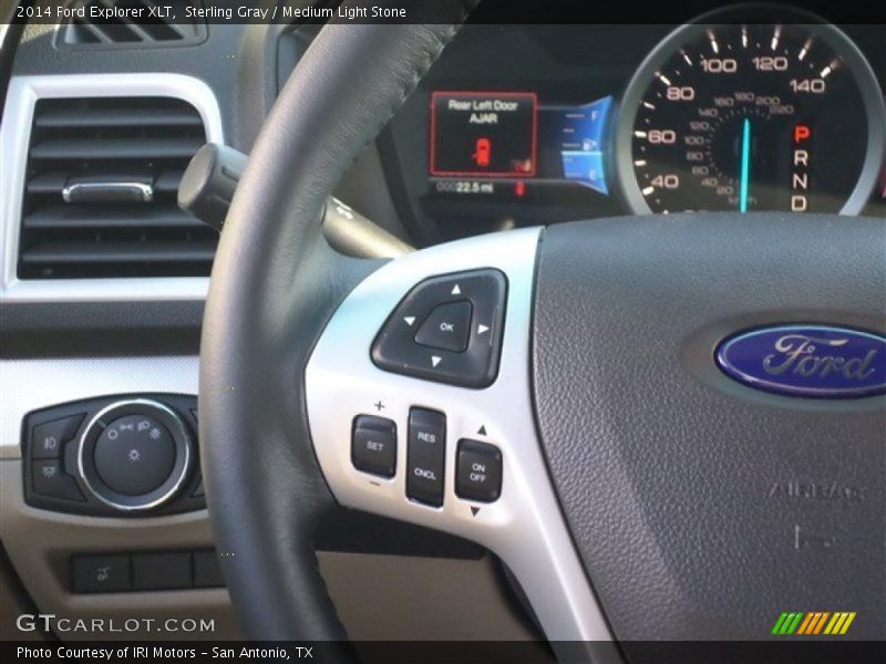 Sterling Gray / Medium Light Stone 2014 Ford Explorer XLT