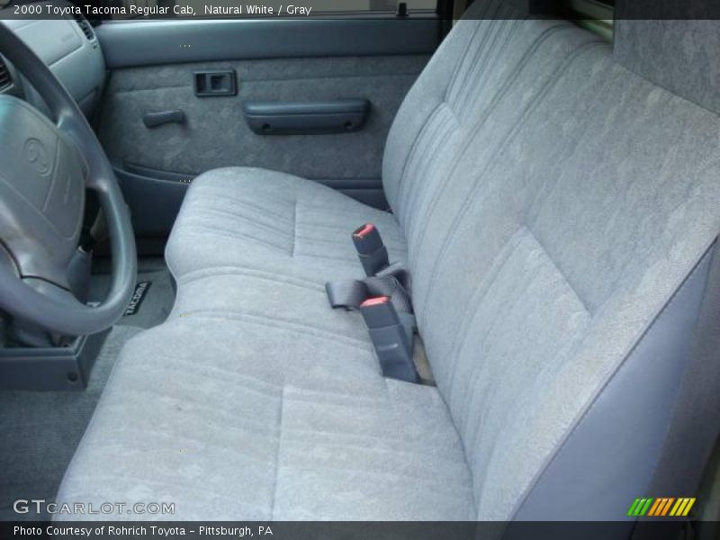 Natural White / Gray 2000 Toyota Tacoma Regular Cab