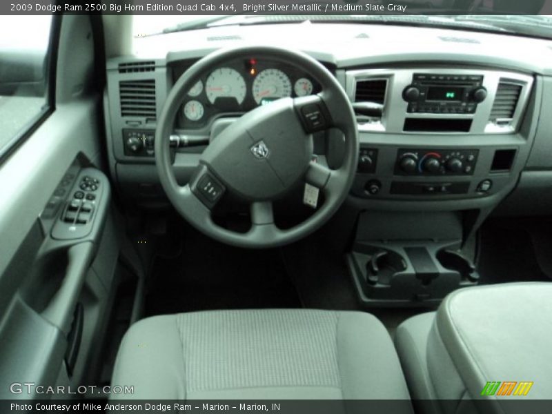 Bright Silver Metallic / Medium Slate Gray 2009 Dodge Ram 2500 Big Horn Edition Quad Cab 4x4