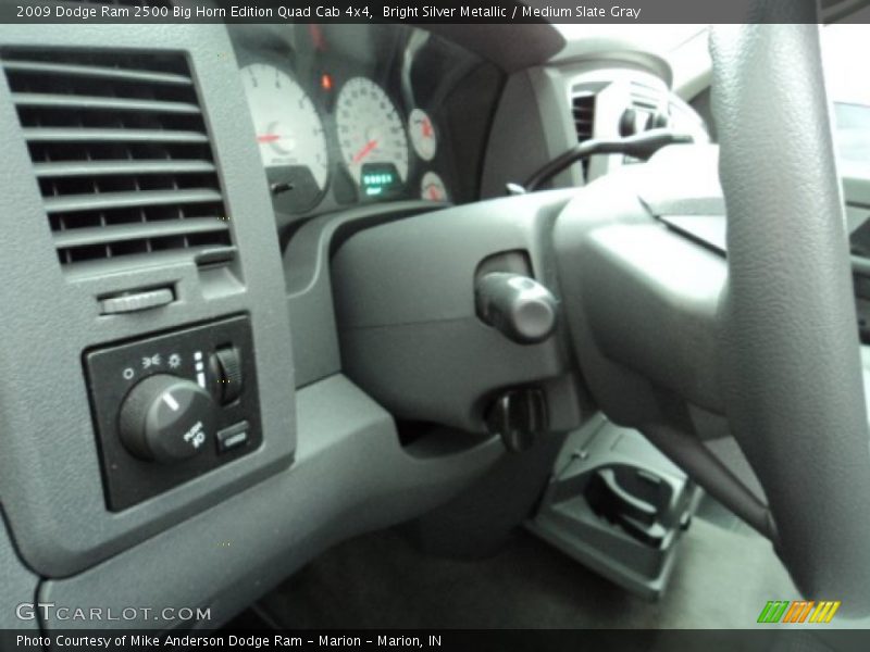 Bright Silver Metallic / Medium Slate Gray 2009 Dodge Ram 2500 Big Horn Edition Quad Cab 4x4