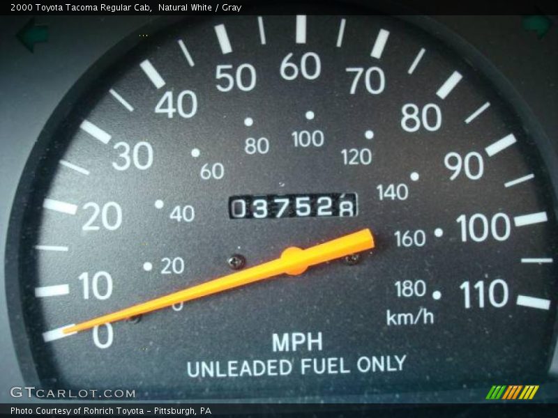 Natural White / Gray 2000 Toyota Tacoma Regular Cab