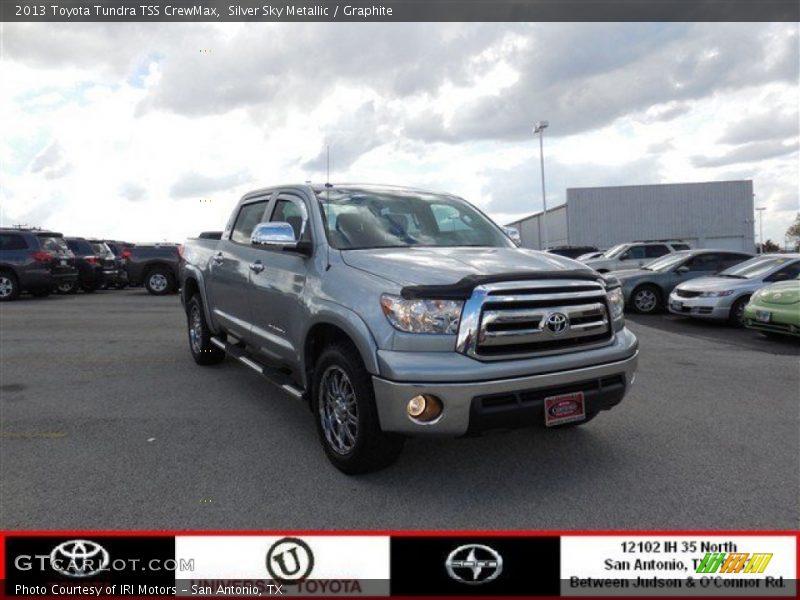 Silver Sky Metallic / Graphite 2013 Toyota Tundra TSS CrewMax