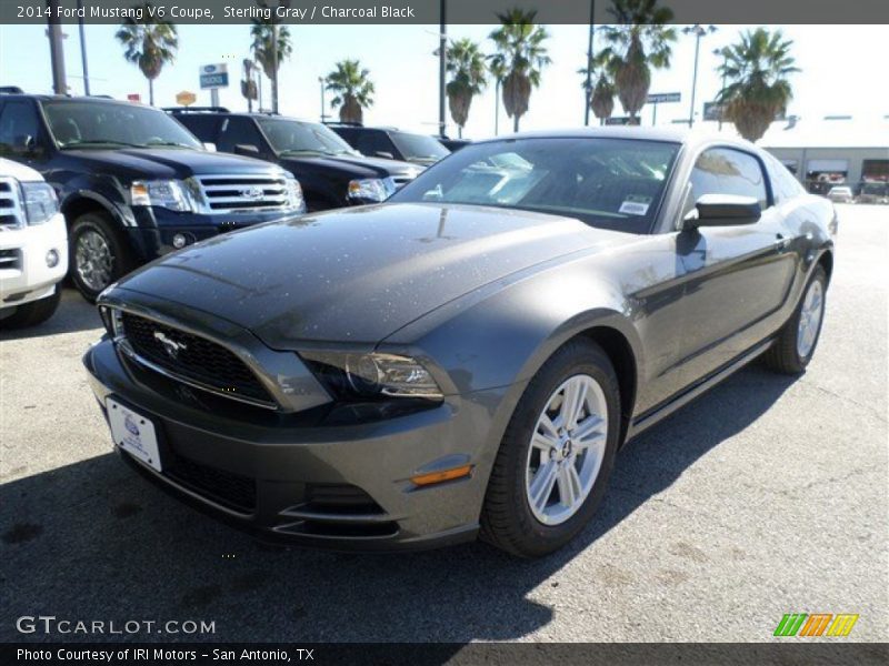 Sterling Gray / Charcoal Black 2014 Ford Mustang V6 Coupe