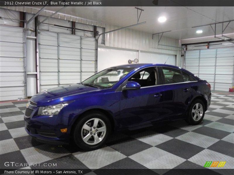 Blue Topaz Metallic / Jet Black 2012 Chevrolet Cruze LT