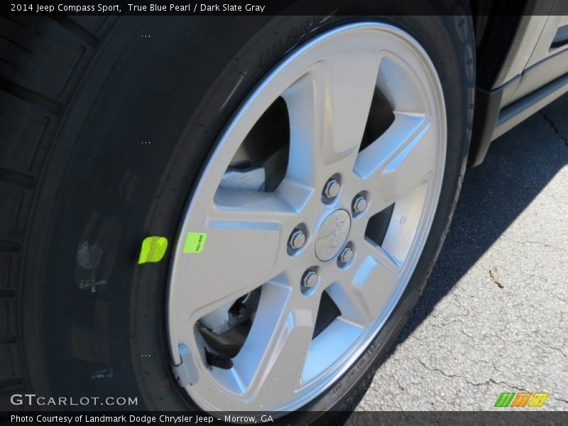 True Blue Pearl / Dark Slate Gray 2014 Jeep Compass Sport