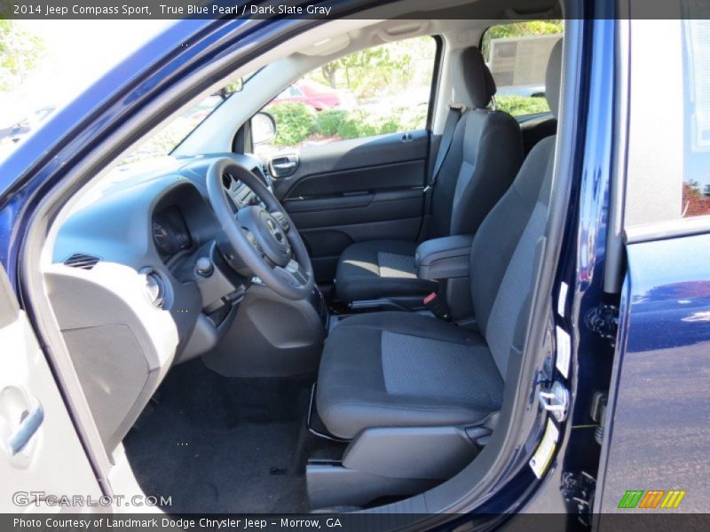 True Blue Pearl / Dark Slate Gray 2014 Jeep Compass Sport