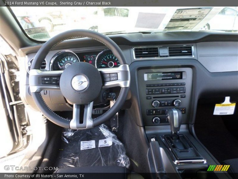 Sterling Gray / Charcoal Black 2014 Ford Mustang V6 Coupe