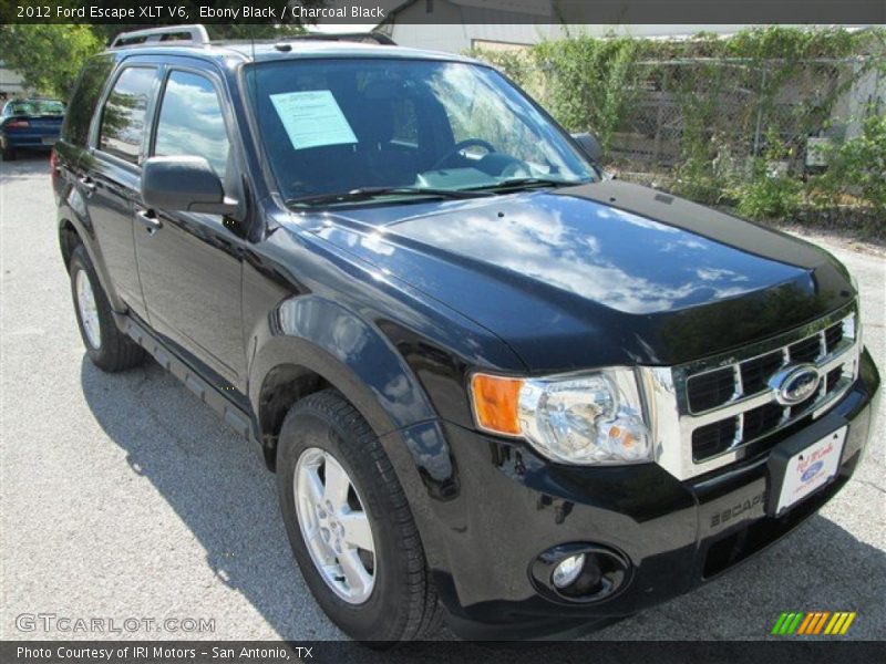 Ebony Black / Charcoal Black 2012 Ford Escape XLT V6