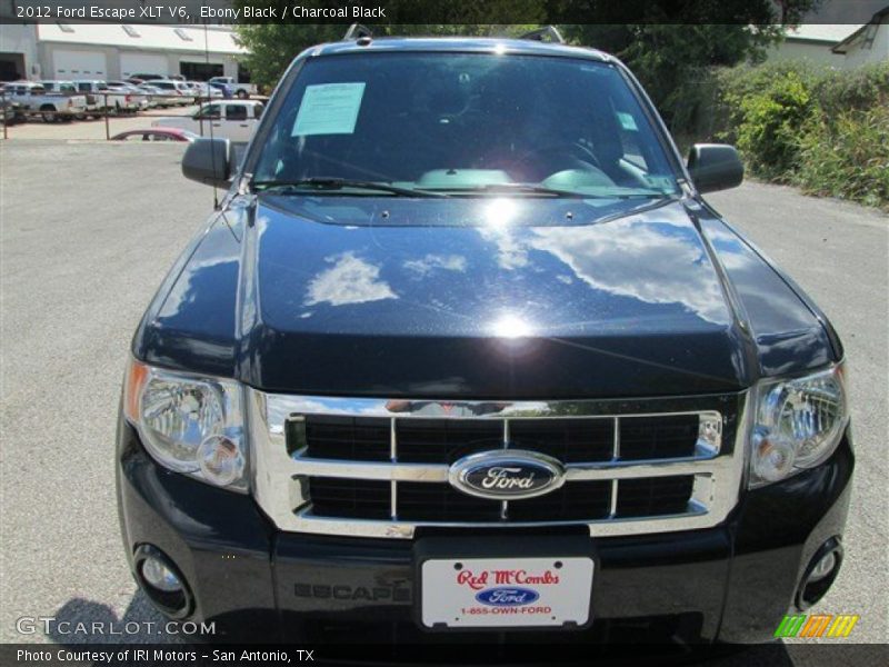 Ebony Black / Charcoal Black 2012 Ford Escape XLT V6