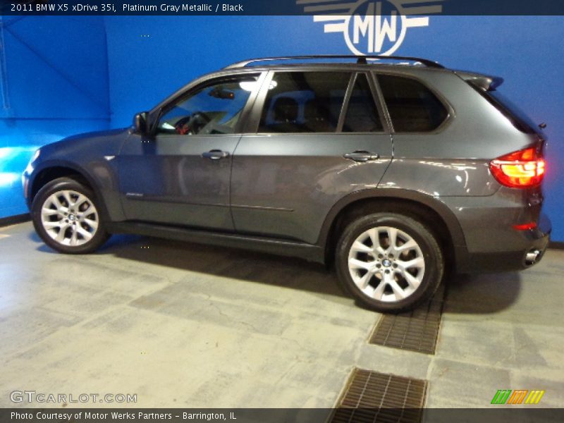 Platinum Gray Metallic / Black 2011 BMW X5 xDrive 35i